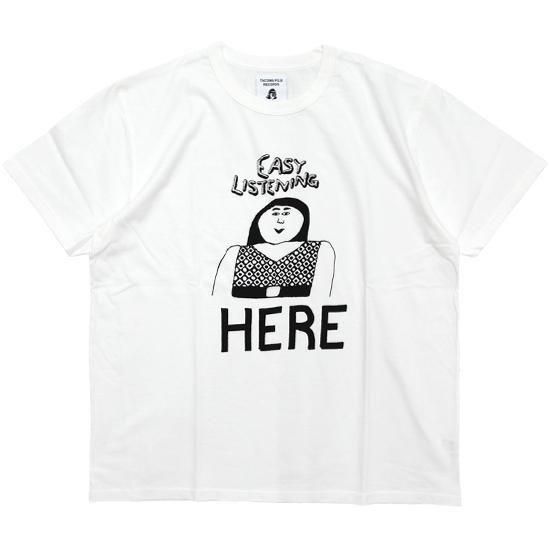 TACOMA FUJI RECORDS タコマフジレコード｜EASY LISTENING HERE Tee (ホワイト)(プリントTシャツ)