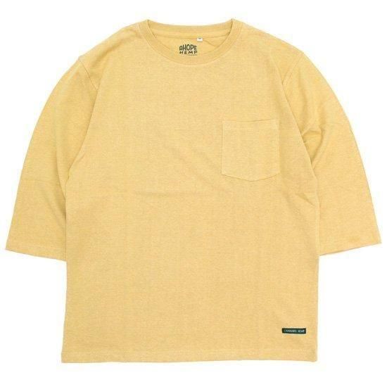 A HOPE HEMP アホープヘンプ｜Set in POCKET 3/4 Tee (オーツ)(ポケット 七分袖Tシャツ)の商品画像1枚目