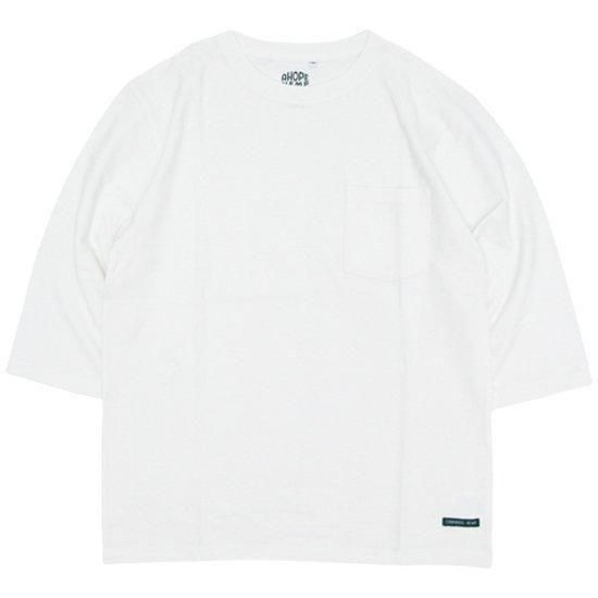 A HOPE HEMP アホープヘンプ｜Set in POCKET 3/4 Tee (ナチュラル)(ポケット 七分袖Tシャツ)の商品画像1枚目