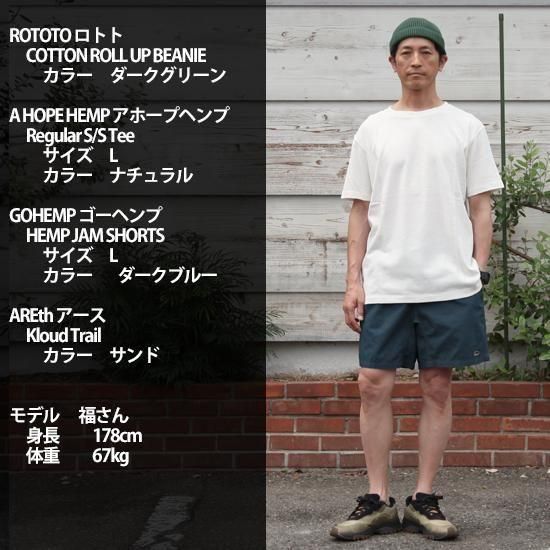 A HOPE HEMP Regular S/S Teeの着用画像