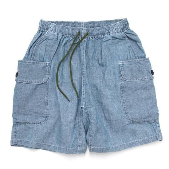 GOHEMP ゴーヘンプ｜FATIGUE SHORTS (ブルー)(イージーショートパンツ)の商品画像1枚目
