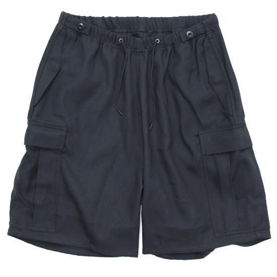 IMPRESTORE インプレストア｜Easy Trousers Shorts (ブラック)(ラフに穿けるイージーショーツ)