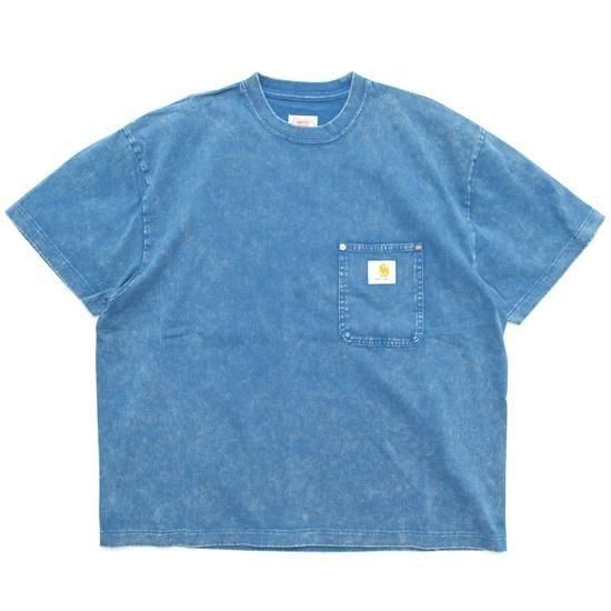 IMPRESTORE インプレストア｜Pocket Tee (フェードターコイズ)(ワークすぎるTシャツ)