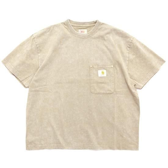 IMPRESTORE インプレストア｜Pocket Tee (フェードアイボリー)(ワークすぎるTシャツ)の商品画像1枚目