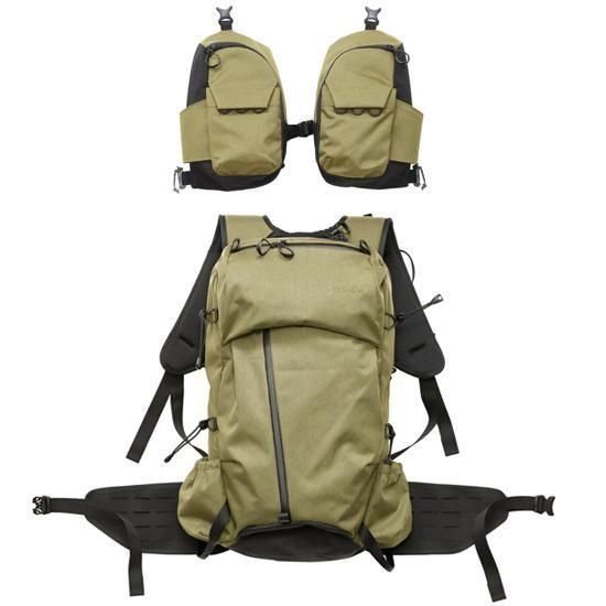 【Afterglow アフターグロー】NEW STREAM CHASER BACKPACK フルセット (カーキ)(釣り専用バックパック)