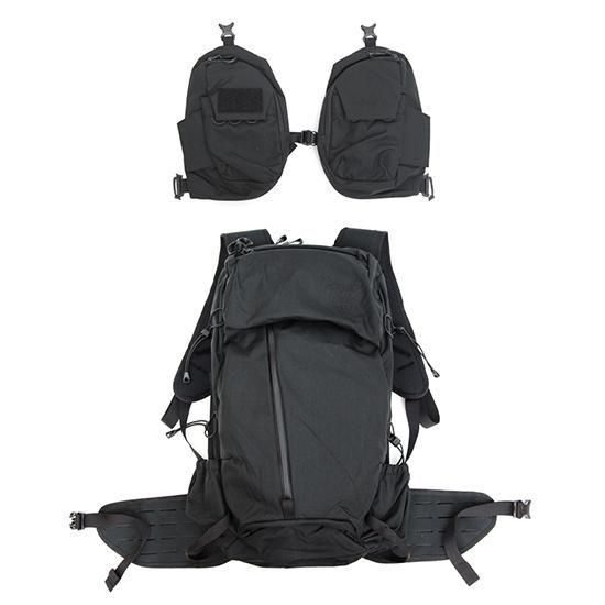 【Afterglow アフターグロー】別注 NEW STREAM CHASER BACKPACK フルセット (コーデュラブラック)