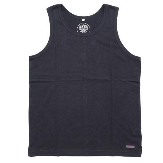 A HOPE HEMP アホープヘンプ｜Heavy Weight Tank Top (チャコールブラック)(少し厚手のタンクトップ)の商品画像1枚目