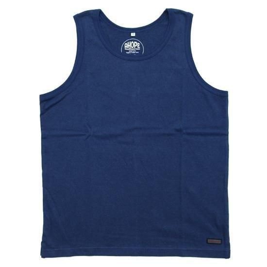 A HOPE HEMP アホープヘンプ｜Heavy Weight Tank Top (ダークネイビー)(少し厚手のタンクトップ)