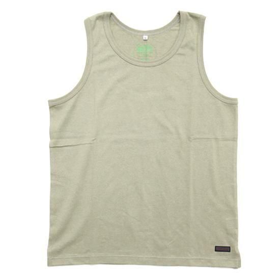 A HOPE HEMP アホープヘンプ｜Heavy Weight Tank Top (カーキベージュ)(少し厚手のタンクトップ)