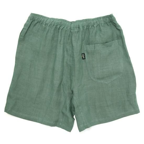 GOHEMP ゴーヘンプ｜100% HEMP JAM SHORTS (パイングリーン)(ヘンプ100%のショートパンツ)の2枚目の画像