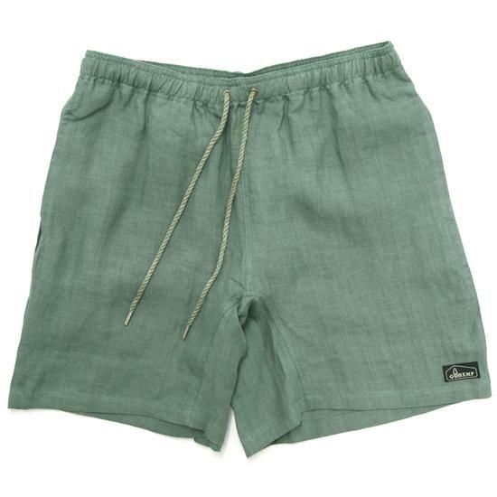GOHEMP ゴーヘンプ｜100% HEMP JAM SHORTS (パイングリーン)(ヘンプ100%のショートパンツ)