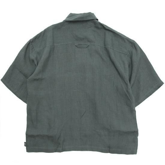 GOHEMP ゴーヘンプ｜GREEN HILL SHIRTS (シャドーグレイ)(ヘンプ100%の五分袖シャツ)の2枚目の画像