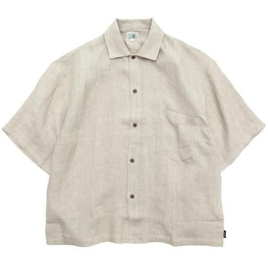 GOHEMP ゴーヘンプ｜GREEN HILL SHIRTS (ブリーチサンド)(ヘンプ100%の五分袖シャツ)