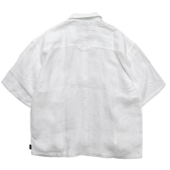 GOHEMP ゴーヘンプ｜GREEN HILL SHIRTS (ボーンホワイト)(ヘンプ100%の五分袖シャツ)の2枚目の画像