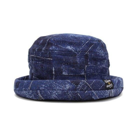 GOHEMP ゴーヘンプ｜INDIGO HILL TOP HAT (パッチワーク)(不思議な形のハット)の2枚目の画像