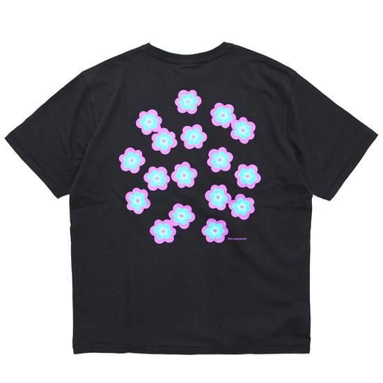 HAVE A GRATEFUL DAY ハブアグレイトフルデイ｜T-SHIRT -STONED (ブラック/ブルーグリーン)(プリントTシャツ)の2枚目の画像