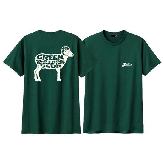 【予約商品】GREEN CLOTHING グリーンクロージング｜2025 #2 Mountain Sheep Club (Shakin' プリントTシャツ)【2025年7月中旬ごろ入荷予定】の2枚目の画像