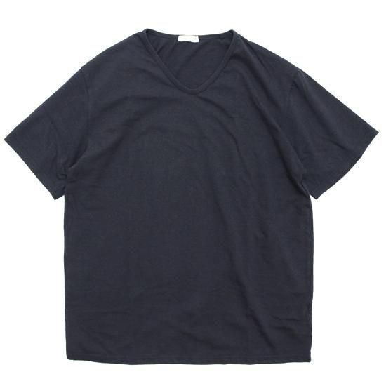 remilla レミーラ｜マーブルVネック (ブラック)(ゆるいVネックの定番Ｔシャツ)
