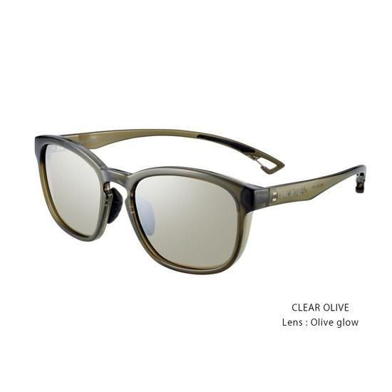 【Afterglow アフターグロー】× OWL MILS(アウルミルズ) VULCAN ＋ MILS LENS OLIVE GLOW (クリアオリーブ)(渓流釣りを楽しくする偏光サングラス)