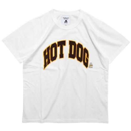 TACOMA FUJI RECORDS タコマフジレコード｜HOT DOG COLLEGE LOGO Tee (ホワイト)(プリントTシャツ)