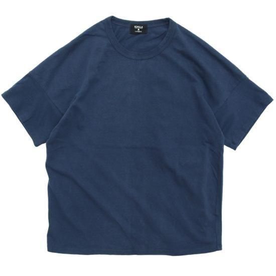remilla レミーラ｜ハングTee (ネイビー)(手の込んだ作りの無地Tシャツ)