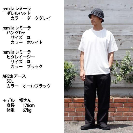 remilla 2025春夏物 ハングTee グレイ