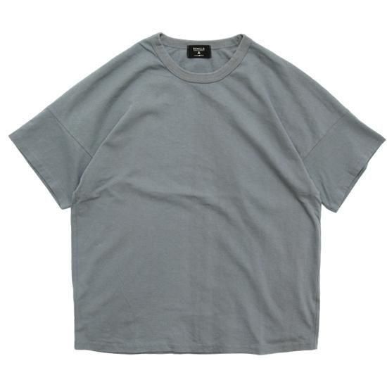 remilla レミーラ｜ハングTee (グレイ)(手の込んだ作りの無地Tシャツ)