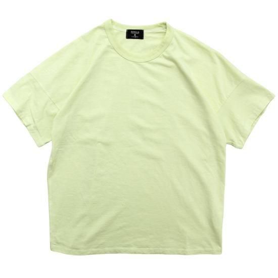 remilla レミーラ｜ハングTee (ライム)(手の込んだ作りの無地Tシャツ)