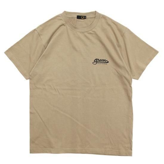 【GREEN CLOTHING グリーンクロージング】2025 #2 Mountain Sheep Club (サファリ)(Shakin' プリントTシャツ)の2枚目の画像