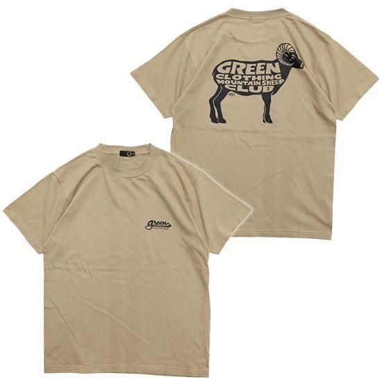 【GREEN CLOTHING グリーンクロージング】2025 #2 Mountain Sheep Club (サファリ)(Shakin' プリントTシャツ)