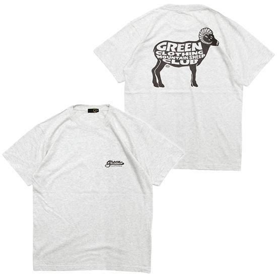 【GREEN CLOTHING グリーンクロージング】2025 #2 Mountain Sheep Club (オートミール)(Shakin' プリントTシャツ)