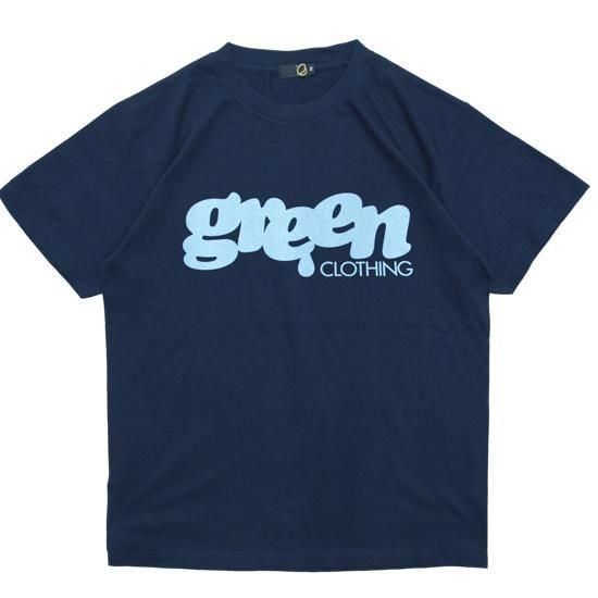 【GREEN CLOTHING グリーンクロージング】2025 #1 Logo (ダークネイビー)(ロゴ プリントTシャツ)