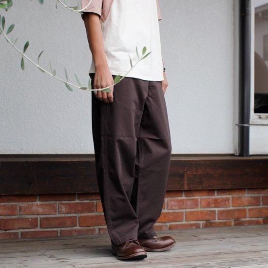 CRANK PROJECTS　ファットパンツ　ブラウン　38 CRANK PROJECTS 綿チノファットパンツ (ブラウン)(太パン)