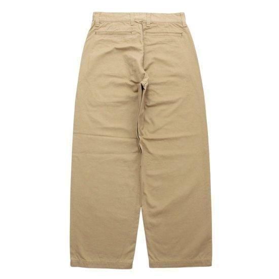 CRANK PROJECTS ファットパンツ  チノパン CRANK PROJECTS 綿チノファットパンツ (ベージュ)(太パン)