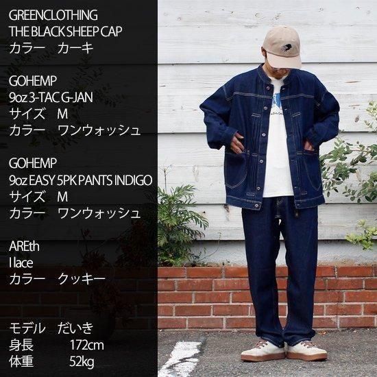 GOHEMP｜3 TACK G-JAN ワンウォッシュ GHJ6160THO