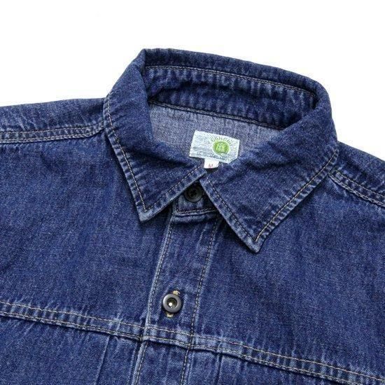 GOHEMP｜DENIM PLEATS WORK SHIRTS ユーズドウォッシュ