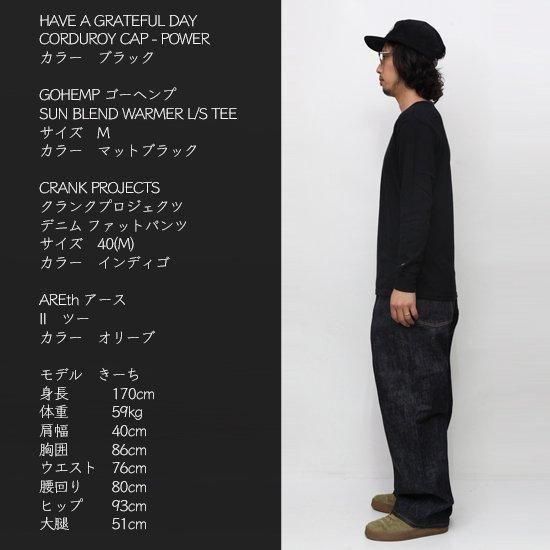 CRANK PROJECTS｜デニム ファットパンツ (インディゴ)(太パン)
