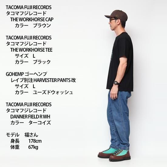 TACOMA FUJI RECORDS THE WORKHORSE CAP ブラウン