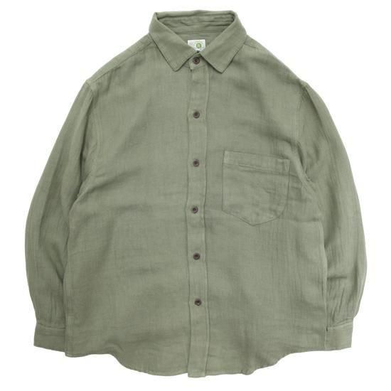 ARTS & SCIENCE ヘンプ長袖シャツ ARTS & SCIENCE ヘンプ長袖シャツ Tuck long shirt