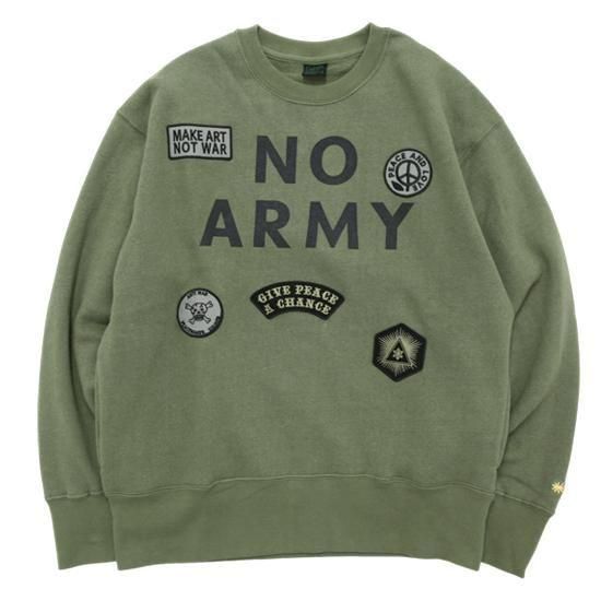 GOHEMP إסNO ARMY CREW SWEAT (⥹꡼)(롼ͥåå)