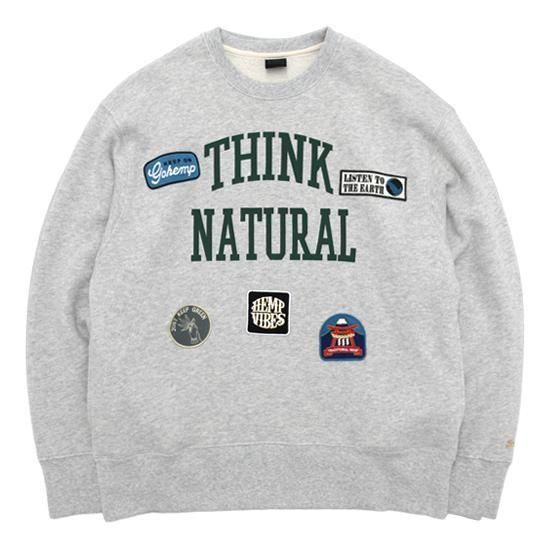 GOHEMP إסTHINK NATURAL CREW SWEAT (åإ)(롼ͥåå)ξʲ1