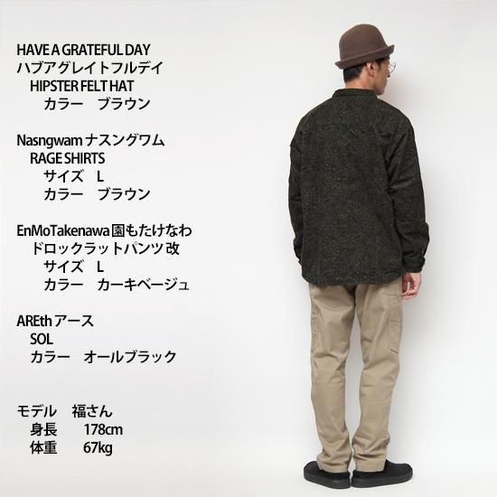 HAVE A GRATEFUL DAY｜HIPSTER FELT HAT BROWN