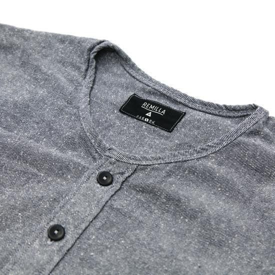 remilla 2025秋冬物 ノイル羽織り ブルー杢