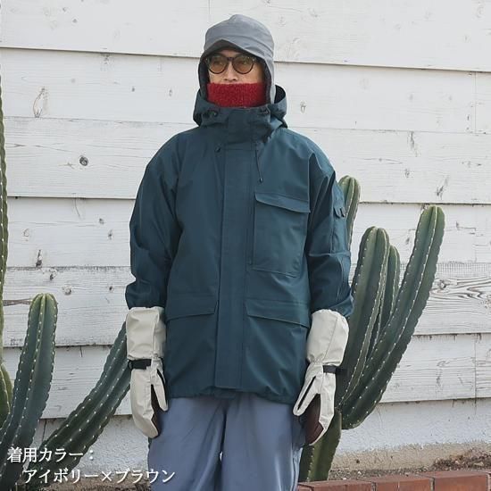 GREEN CLOTHING｜OVER MITT IVORY/BROWN