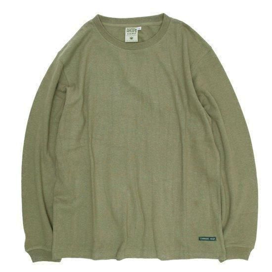 A HOPE HEMP｜Regular L/S Tee Rat Sage