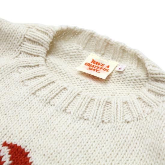 HAVE A GRATEFUL DAY｜ROSE KNIT CREW NATURAL