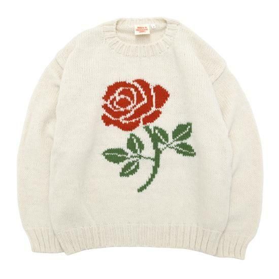 HAVE A GRATEFUL DAY ϥ֥쥤ȥեǥROSE KNIT CREW (ʥ)(ڥ롼˥å)