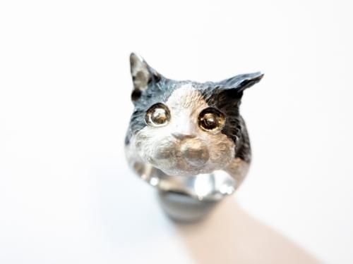 が大特価！ DECOvienya 動物アクセサリーDECOvienyaの直営店 - ネコリング 指輪・リング