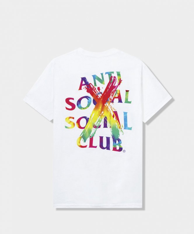 SALE 40% OFF! <br>Anti Social Social Club ASSCアンチソーシャルソーシャルクラブ<br>Cancelled Rainbow White Tee/Tシャツ