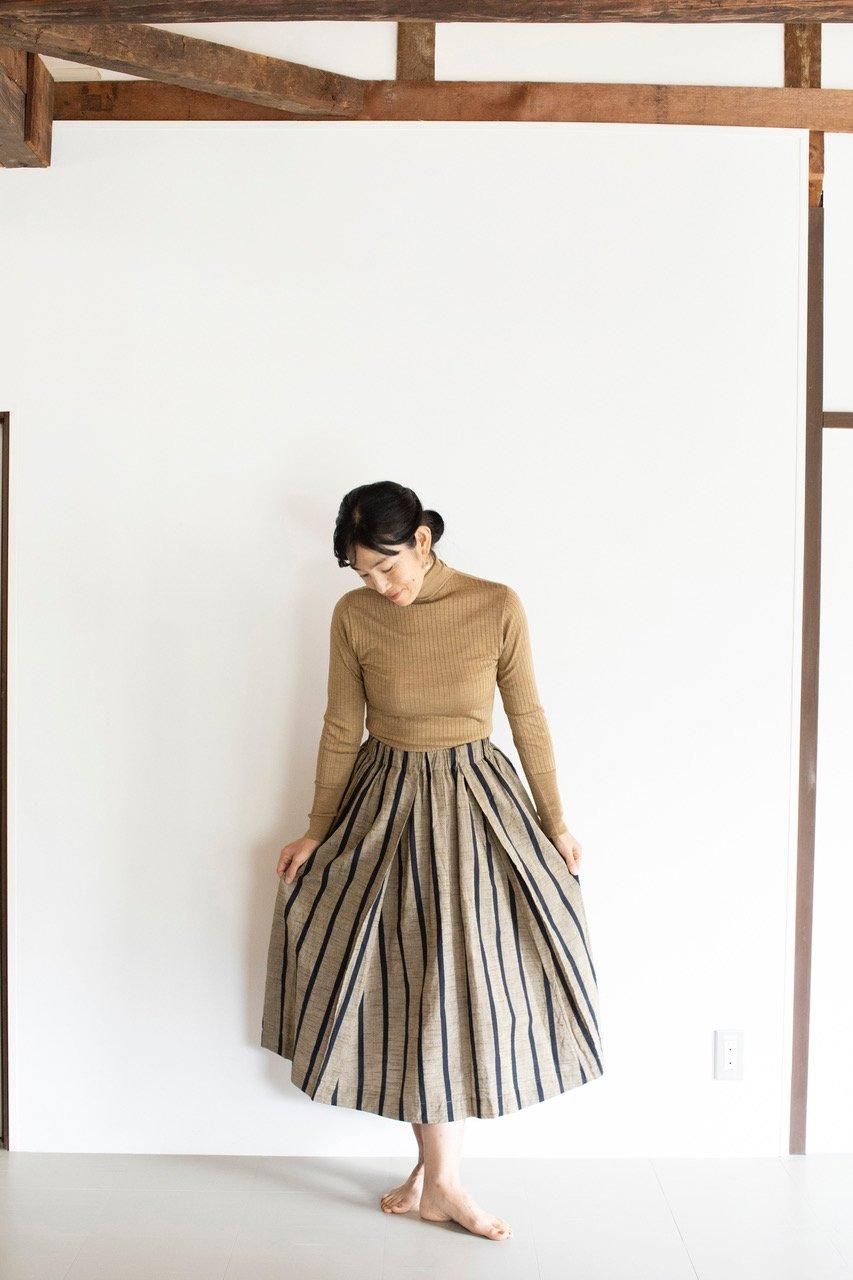 会津木綿タックスカート(レギュラー丈) YAMMA ヤンマ産業 | 日々